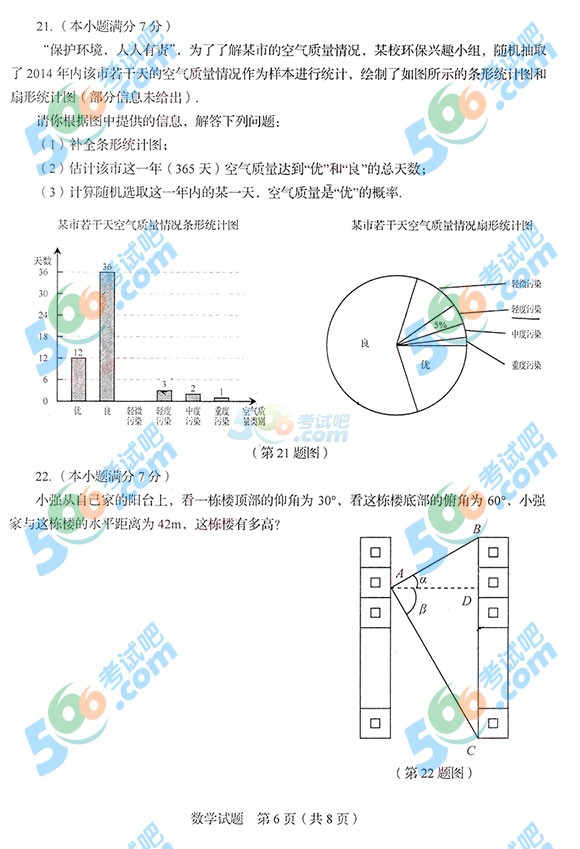 2015年山東省臨沂中考數(shù)學(xué)試題